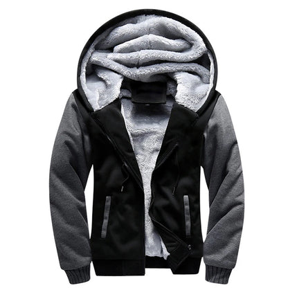 Men's Camouflage Fleece Jacket – Thick, Warm & Stylish Winter Coat