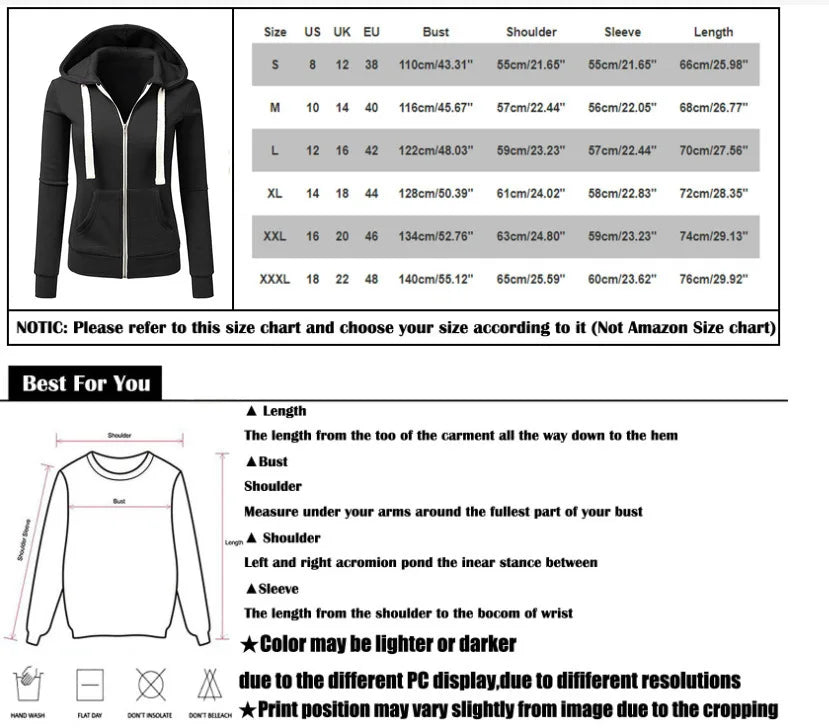 2024 AW Women's Sporty Zip-Up Woolen Hoodie