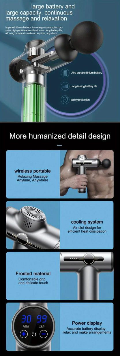 Portable Fascia Massage Gun – Deep Muscle Relief
