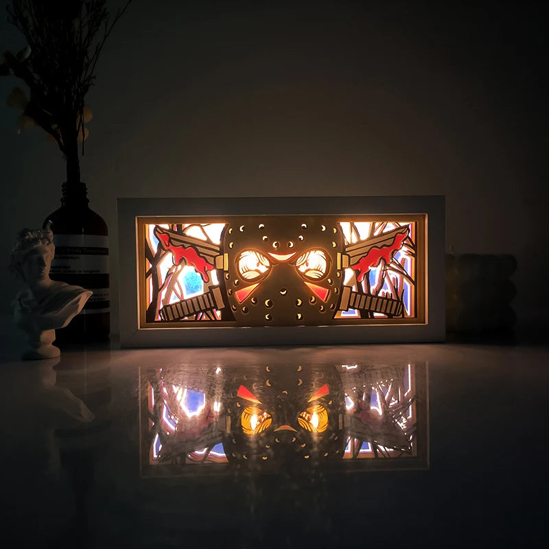 "Demon Slayer" Anime Light Box Remote Controlled LED Night Lamp – Perfect for Anime Lovers!