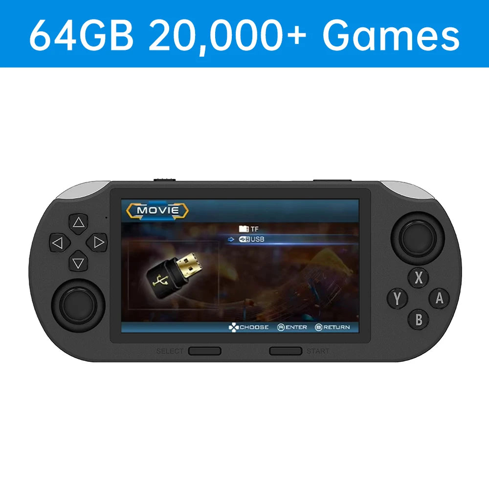 SF3000 Mini Retro Handheld Game Console – 4.5" IPS, 20,000+ Games