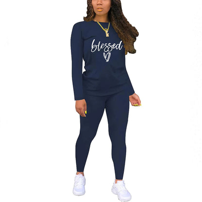 Blessed Print Two-Piece Set