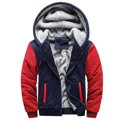 Men's Camouflage Fleece Jacket – Thick, Warm & Stylish Winter Coat