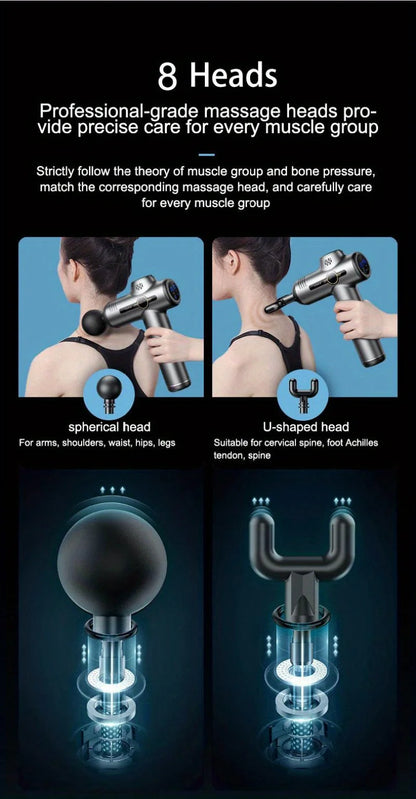 Portable Fascia Massage Gun – Deep Muscle Relief