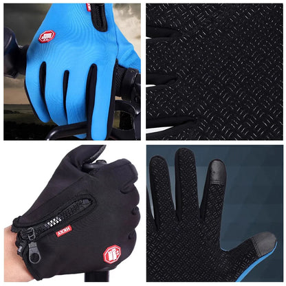 Touchscreen Windproof Winter Gloves for Men & Women – Outdoor Cycling & Driving