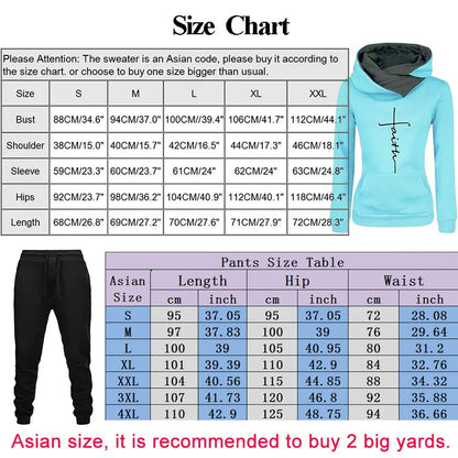 Women's Winter Hoodie & Jogger Tracksuit