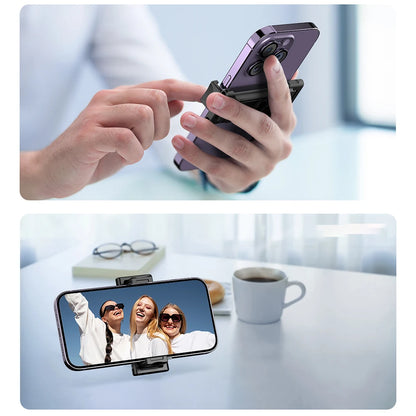 TrackMate 360° Auto Phone Tripod – Hands-Free Face Tracking with Remote & Gesture Control