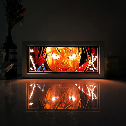 "Demon Slayer" Anime Light Box Remote Controlled LED Night Lamp – Perfect for Anime Lovers!