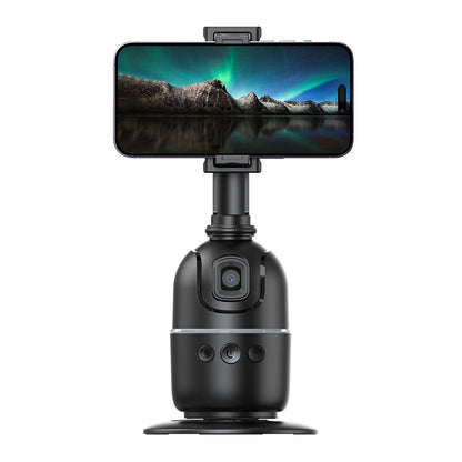 TrackMate 360° Auto Phone Tripod – Hands-Free Face Tracking with Remote & Gesture Control