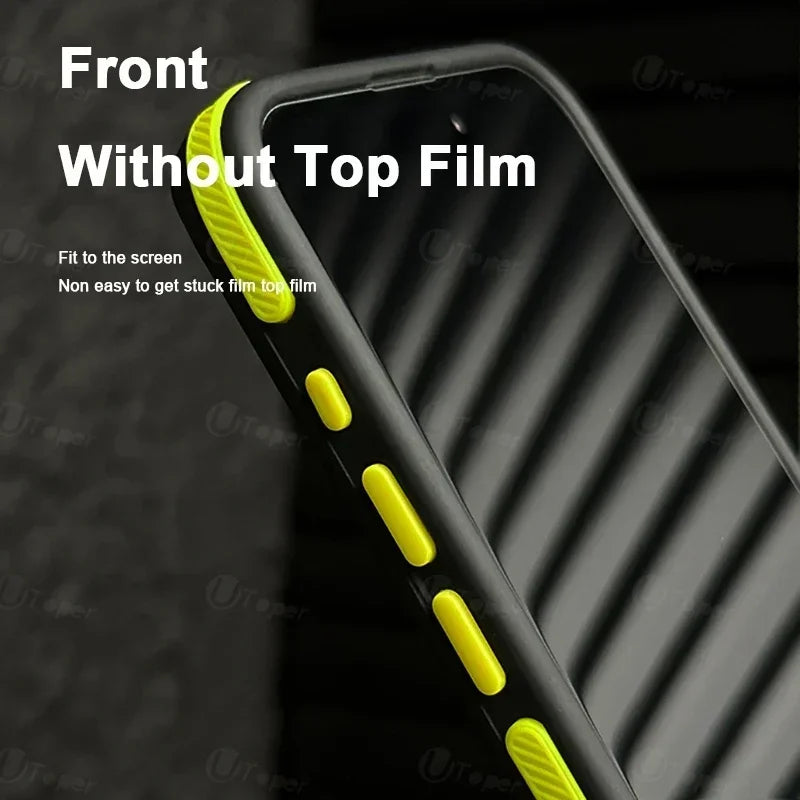 Bicolor Magnetic Phone Case with Shockproof Bumper Hard Cover for iPhone