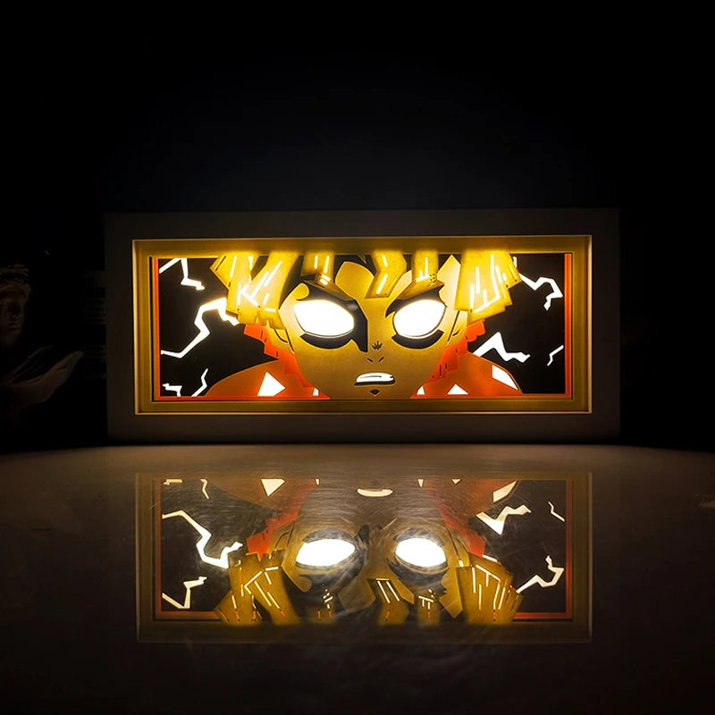 "Demon Slayer" Anime Light Box Remote Controlled LED Night Lamp – Perfect for Anime Lovers!