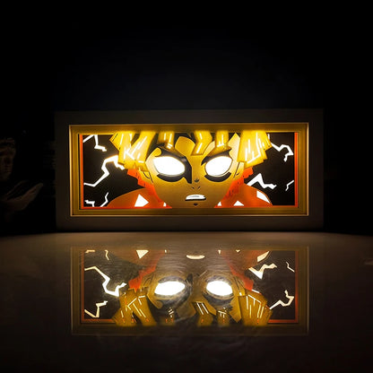"Demon Slayer" Anime Light Box Remote Controlled LED Night Lamp – Perfect for Anime Lovers!