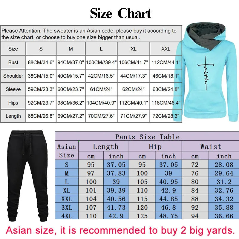 Women's Winter Hoodie & Jogger Tracksuit