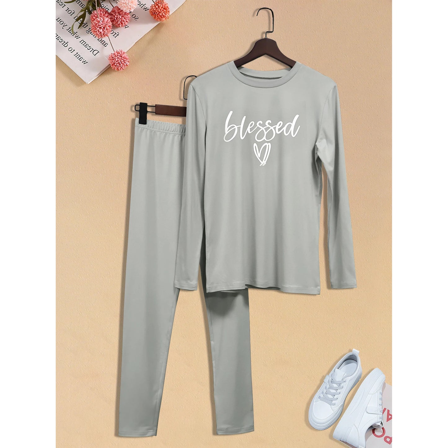 Blessed Print Two-Piece Set
