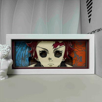 "Demon Slayer" Anime Light Box Remote Controlled LED Night Lamp – Perfect for Anime Lovers!