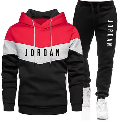 Modern Fit: Men's Hoodie & Casual Pants 2-Piece Set – Autumn/Winter Edition