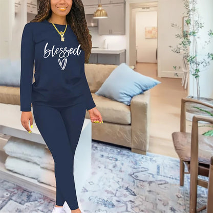 Blessed Print Two-Piece Set