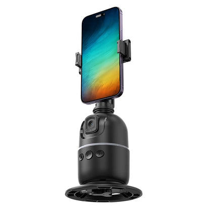 TrackMate 360° Auto Phone Tripod – Hands-Free Face Tracking with Remote & Gesture Control