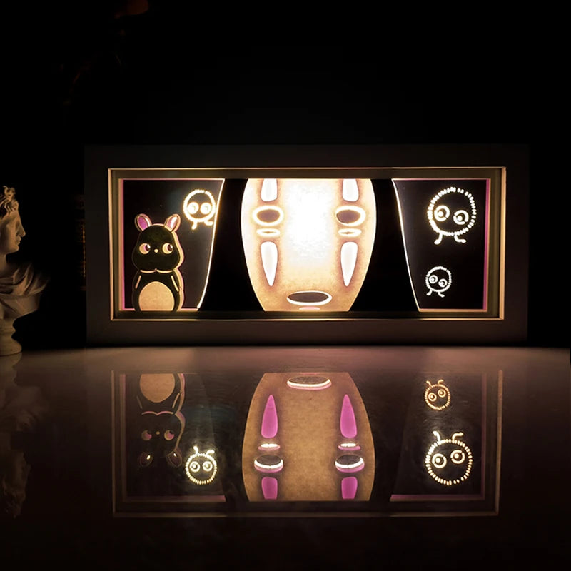 "Demon Slayer" Anime Light Box Remote Controlled LED Night Lamp – Perfect for Anime Lovers!