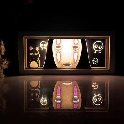 "Demon Slayer" Anime Light Box Remote Controlled LED Night Lamp – Perfect for Anime Lovers!