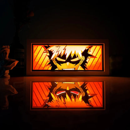 "Demon Slayer" Anime Light Box Remote Controlled LED Night Lamp – Perfect for Anime Lovers!