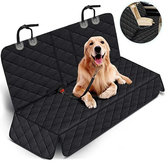 Waterproof Dog Car Seat Cover – Pet Travel Hammock & Back Seat Protector