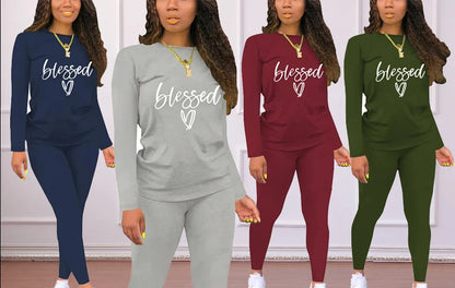 Blessed Print Two-Piece Set