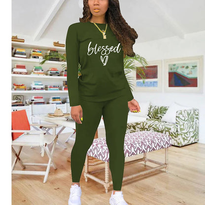 Blessed Print Two-Piece Set