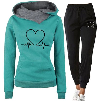 Women's Winter Hoodie & Jogger Tracksuit
