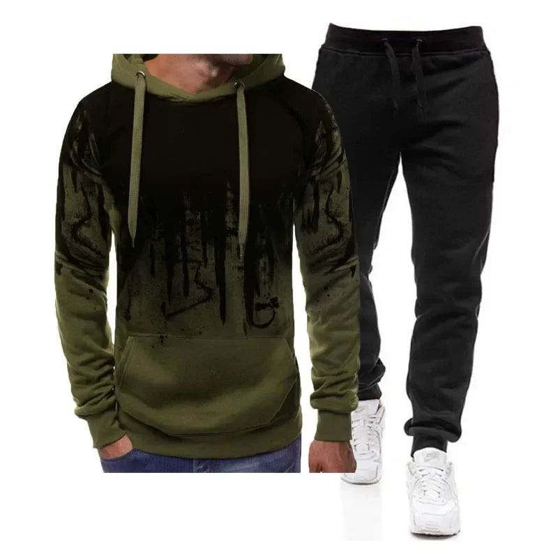 Men's Hoodie Fashion Print Men's Leisure Sports Wear
