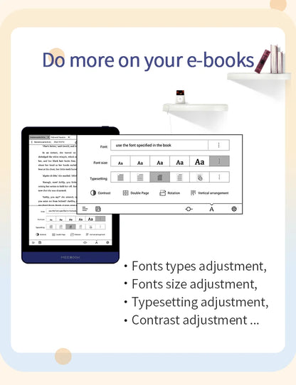 2023 NEW  Onyx MEEBOOK  E-book Reader 6-inch Android 11 Operating System With 3GB RAM and Dual Color Headlights