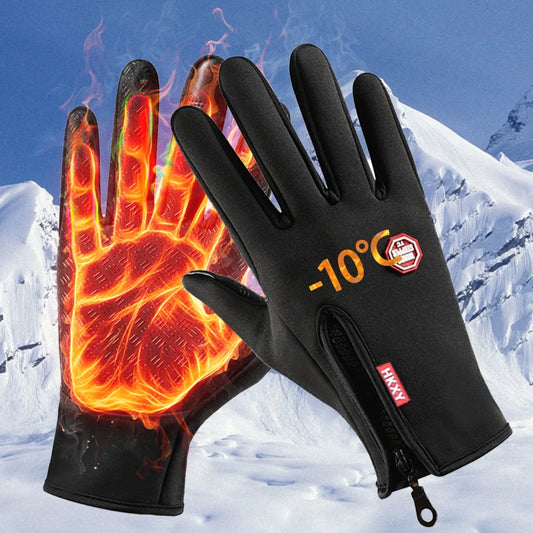 Touchscreen Windproof Winter Gloves for Men & Women – Outdoor Cycling & Driving
