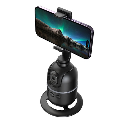 TrackMate 360° Auto Phone Tripod – Hands-Free Face Tracking with Remote & Gesture Control