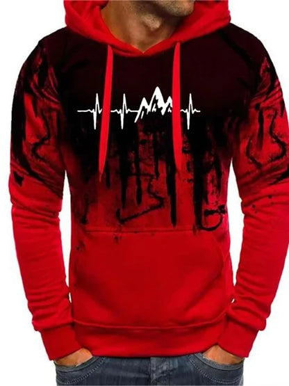 Men's Hoodie Fashion Print Men's Leisure Sports Wear