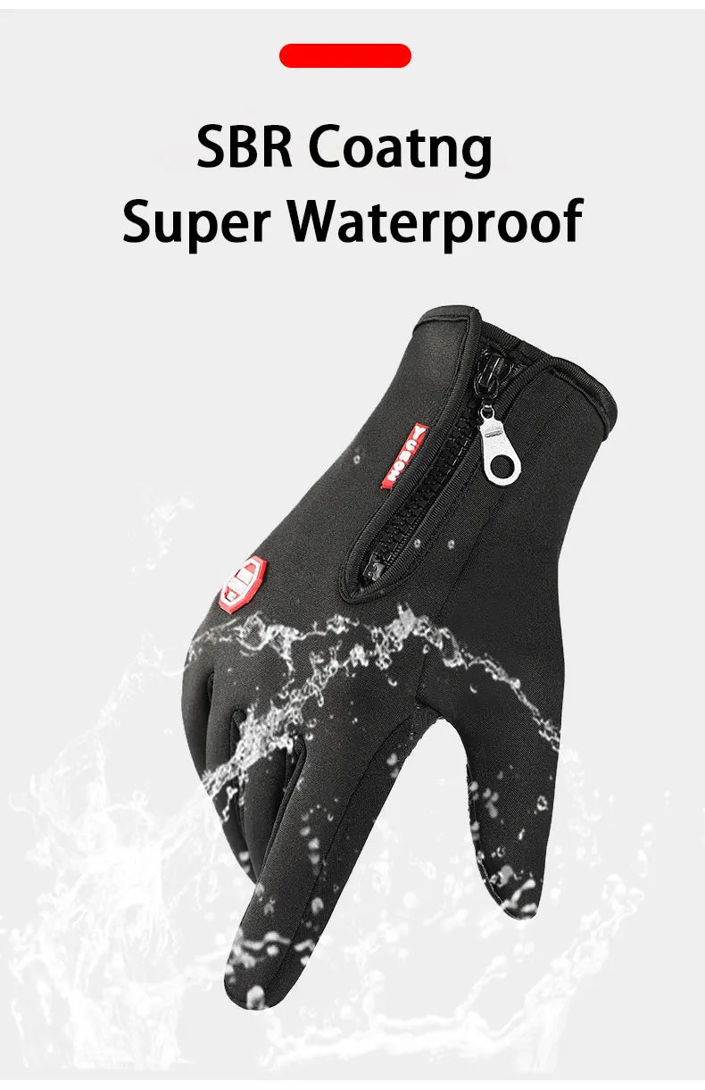 Touchscreen Windproof Winter Gloves for Men & Women – Outdoor Cycling & Driving