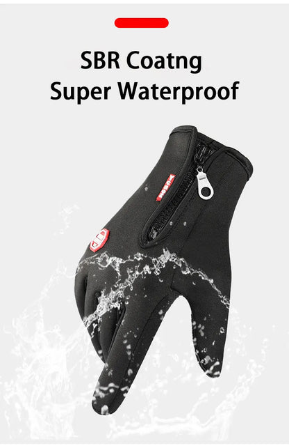 Touchscreen Windproof Winter Gloves for Men & Women – Outdoor Cycling & Driving