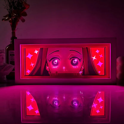 "Demon Slayer" Anime Light Box Remote Controlled LED Night Lamp – Perfect for Anime Lovers!