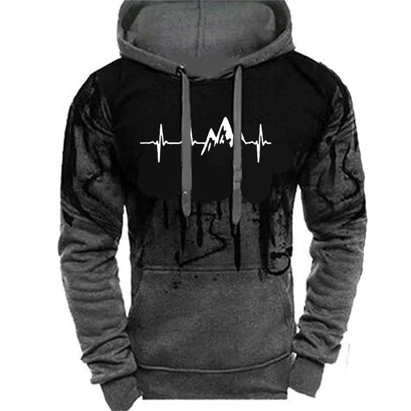 Men's Hoodie Fashion Print Men's Leisure Sports Wear