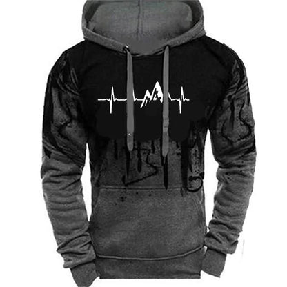 Men's Hoodie Fashion Print Men's Leisure Sports Wear