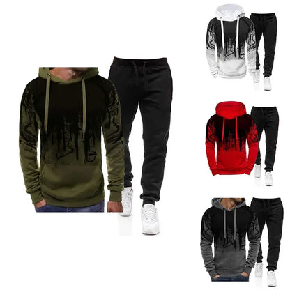Men's Hoodie Fashion Print Men's Leisure Sports Wear