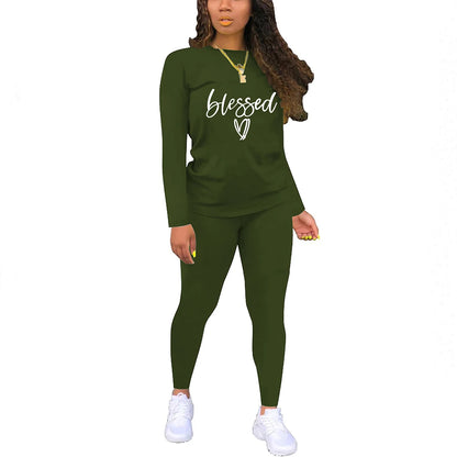 Blessed Print Two-Piece Set