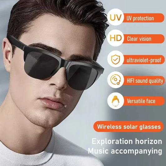 Smart Bluetooth Sunglasses – Waterproof, UV Protection, HiFi Sports Headset