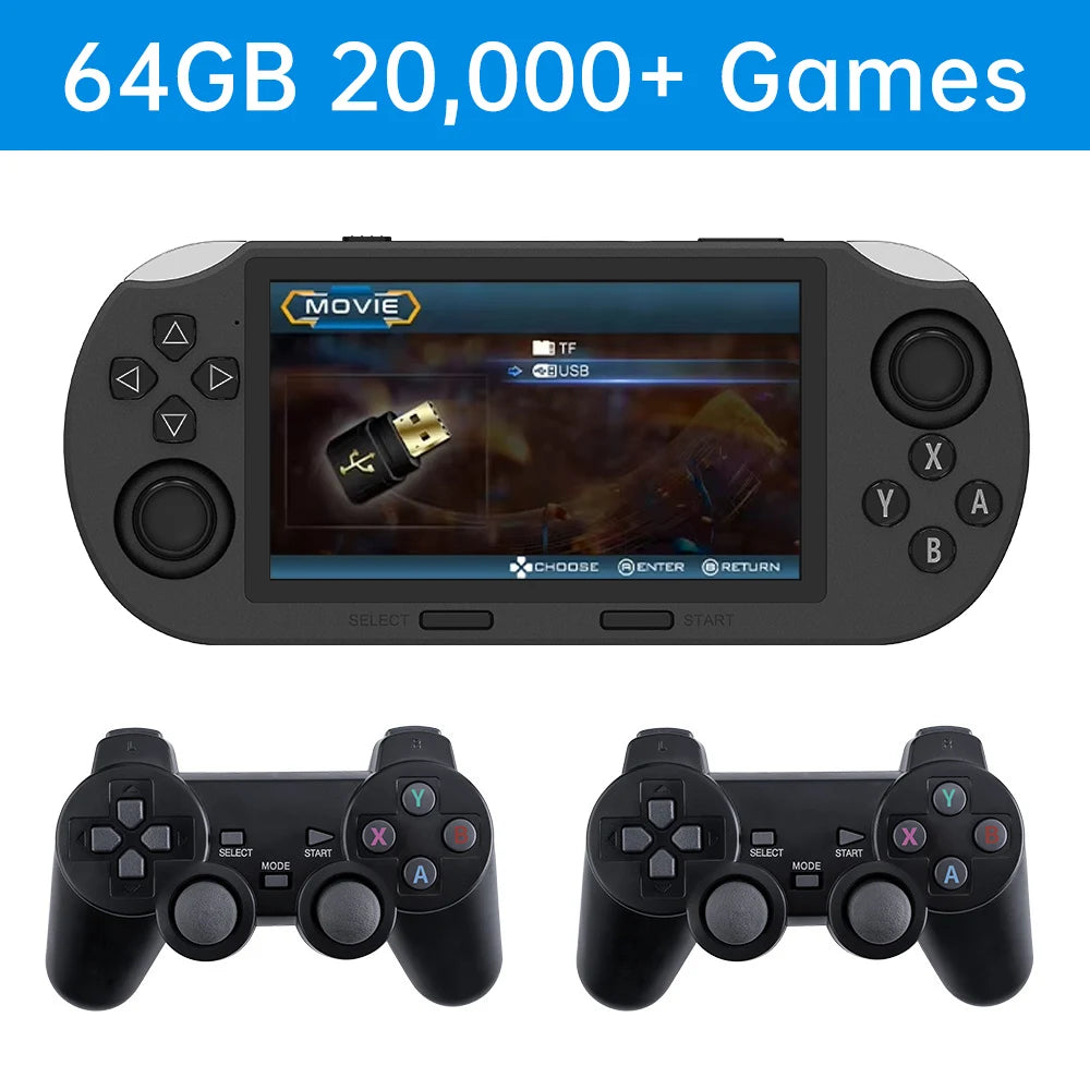 SF3000 Mini Retro Handheld Game Console – 4.5" IPS, 20,000+ Games