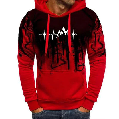 Men's Hoodie Fashion Print Men's Leisure Sports Wear