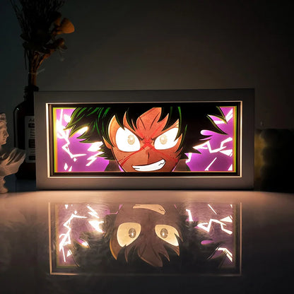 "Demon Slayer" Anime Light Box Remote Controlled LED Night Lamp – Perfect for Anime Lovers!