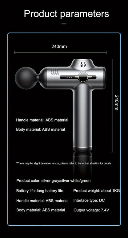Portable Fascia Massage Gun – Deep Muscle Relief