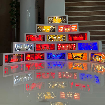 "Demon Slayer" Anime Light Box Remote Controlled LED Night Lamp – Perfect for Anime Lovers!