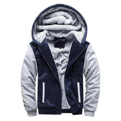 Men's Camouflage Fleece Jacket – Thick, Warm & Stylish Winter Coat