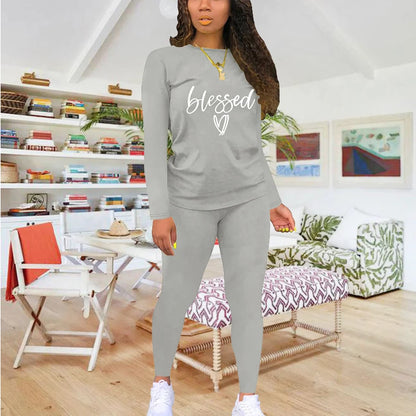 Blessed Print Two-Piece Set