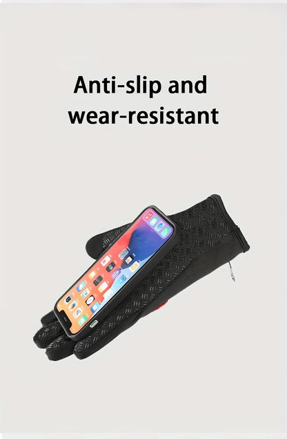 Touchscreen Windproof Winter Gloves for Men & Women – Outdoor Cycling & Driving